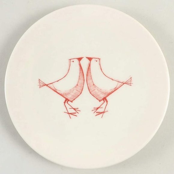 Crate&Barrel Other - Vintage Crate & Barrell Red Birds Salad Plate